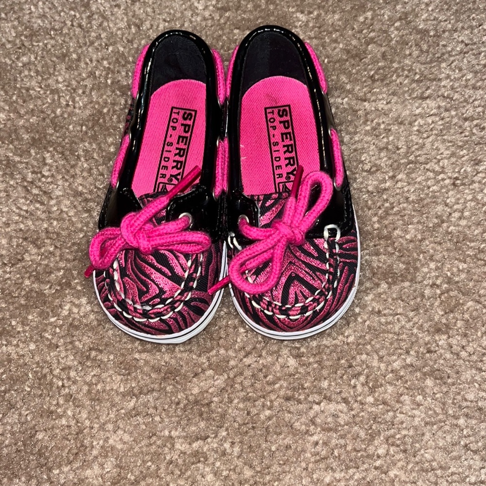 Pink sparkly zebra little girls Sparrys